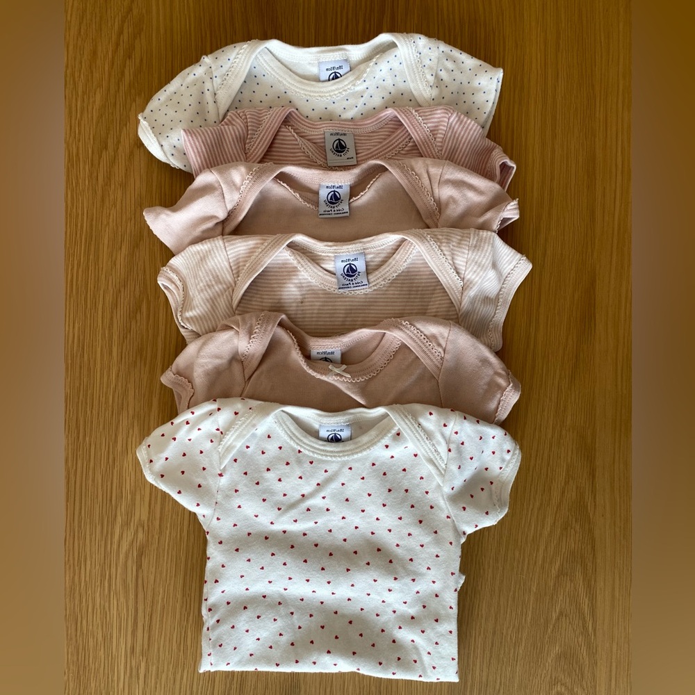 6 Petit Bateau Bodysuits